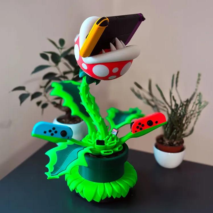 Planta piraña para Nintendo Switch impreso en 3D